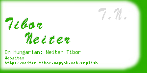tibor neiter business card
